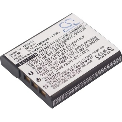 Cameron Sino Батерия (екв. NP-FG1, NP-BG1) за Sony T20, T100, W35, H7, H9, N1, H3, Li-ion 3, 7V 1000mAh (CS-BG1)