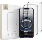 Tech-Protect glass fit+ 2-pack iphone 13 / 13 pro / 14 / 16e черен комплект защитени стъклени фолиа (5906302360123)