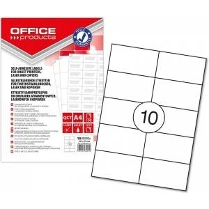 Office Products Labels Office Products A4 105x57mm white (100)