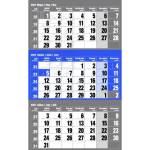 REALSYSTEM Календар за спедитори realsystem, 1 блок, 3 месеца, син, с празно място за заглавие, 2027, 6061-40 (6061-40)