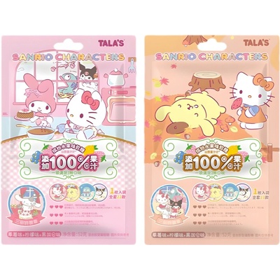 Tala's Sanrio Mixed Fruit Juice Gummies Box Display 52 g