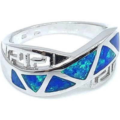 Šperky Jan Kos jewellery Stříbrný prsten s modrým opálem 12118821