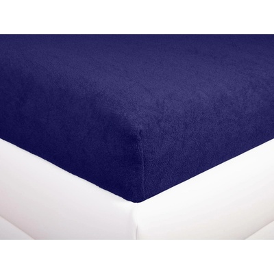 Aaryans froté prostěradlo tmavě modré 190 g/m2 90x200