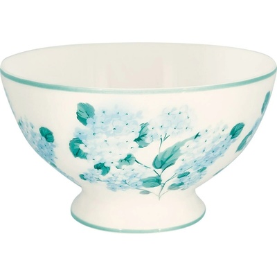 GREEN GATE Porcelánová miska Liliana White porcelán modrá 400 ml