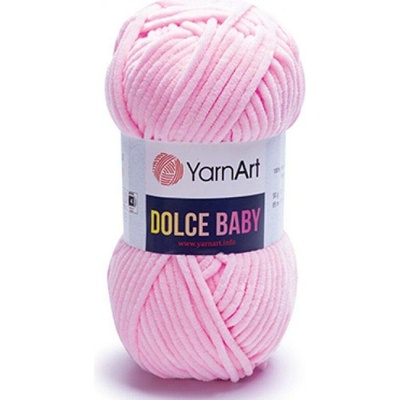 Pletací žinylková příze Dolce Baby 50 g - 5 (761) žlutá