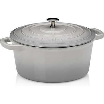 Kela Чугунена тенджера kela calido с капак - Ø26 см (4.6 л) - цвят светлосив (kela 12607)