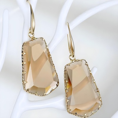 HARAHU Обеци ur-38267 - Кафяви kp38267 (ur-38267)