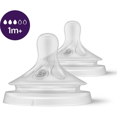 Philips биберон Natural Response 3.0 - три капки, 1 м+