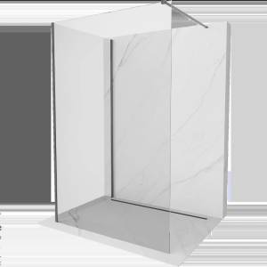 Mexen Kioto душ кабина Walk-in 135 x 120 см, прозрачна, gun metal - 800-135-212-95-00-120 (800-135-212-95-00-120)
