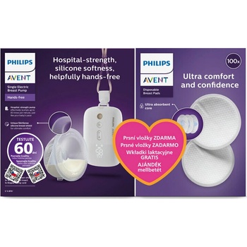 Philips AVENT elektrická Hands Free Premium Plus SCF531/11