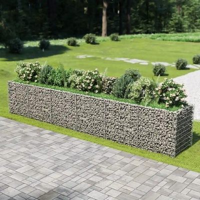 VidaXL Gabionový vyvýšený záhon pozinkovaná ocel 540 x 90 x 100 cm