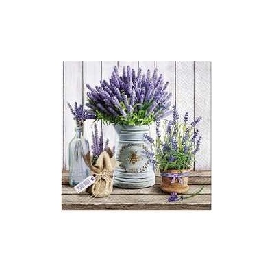 PAW Ubrousky L 3V Lavender in Bucket 20ks 25x25cm