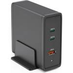 Hama Зарядна станция HAMA 140W, USB-C, 3 порта, GaN, Power Delivery (PD) - HAMA-200019 (HAMA-200019)