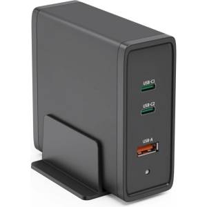 Hama Зарядна станция HAMA 140W, USB-C, 3 порта, GaN, Power Delivery (PD) - HAMA-200019 (HAMA-200019)