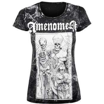 Image 1 of AMENOMEN Дамска тениска amenomen - pope И death - omen085da allprint БЯЛ