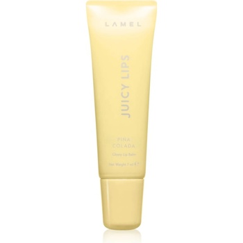 LAMEL Juicy Lips блестящ балсам за устни цвят 01 Piña Colada 7ml