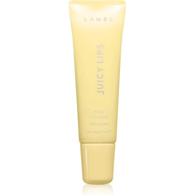 LAMEL Juicy Lips блестящ балсам за устни цвят 01 Piña Colada 7ml