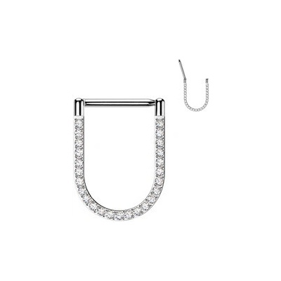 Šperky4U Piercing segment podkova TITAN TIT1612