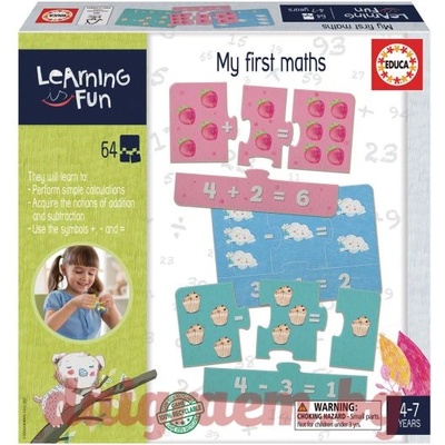 Educa Образователен пъзел educa 18837 - 64 части - Моята първа математика (edu18837)