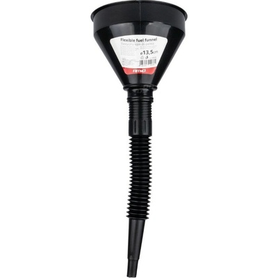 Flexibilní černý univerzální trychtýř se sítkem 13,5cm