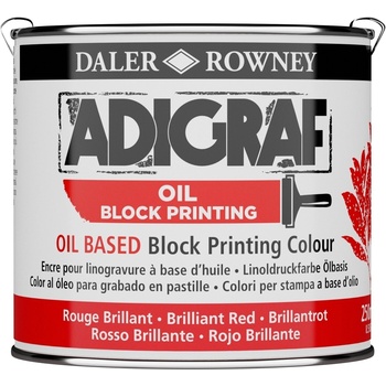 Daler Rowney Adigraf Block Printing Oil Боя за линогравюра Brilliant Red 250 ml (186252547)