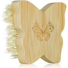 Crystallove Bamboo Butterfly Agave Body Brush Travel Size masážna kefa na telo