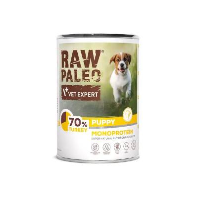 RAW PALEO Puppy Monoprotein Turkey - мокра храна за кученца - 400 гр (5902414202726)