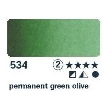 Horadam Akvarelová barva 15ml 534 permanent green olive
