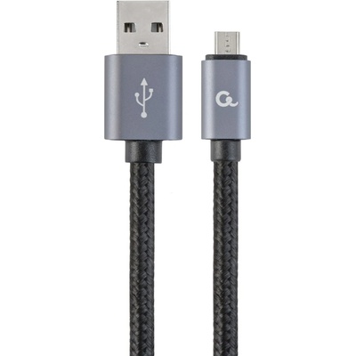 Gembird CCDB-mUSB2B-AMBM-6 Памучна оплетка на micro-USB кабел с метални конектори 1, 8 м черен CCDB-MUSB2B-AMBM-6 (CCDB-MUSB2B-AMBM-6)