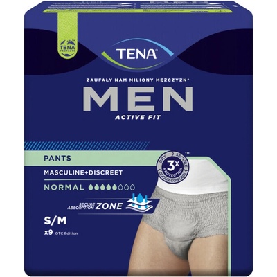 TENA Men Pants Normal Grey S/M 9 ks – Zboží Mobilmania