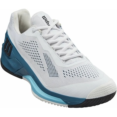 Wilson Rush Pro 4.0 Mens Tennis Shoe White/Blue Coral/Blue Alton 44 Мъжки обувки за тенис