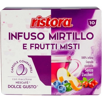 Ristora čučoriedkovo ovocný čaj kapsule dolce gusto 10 ks