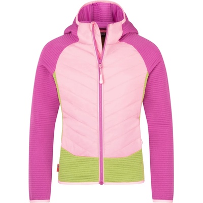 TROLLKIDS Детско поларено яке Trollkids Girl's Sirdal Jacket Fleece jacket - Fresh Berry / Candy Pink / Hedge Green - размер 122 (EU) (703-4380-0716)