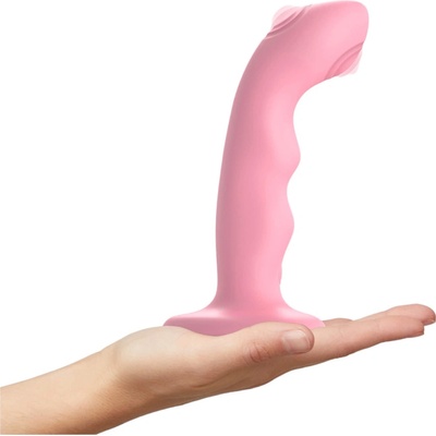 Strap-on-me M vodotesný pulzujúci na bod G ružový