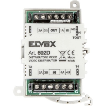 Image 1 of Vimar 692D Пасивен етажен видео дистрибутор за 4 абоната Due Fili Plus (692D)