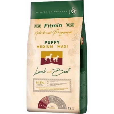 Fitmin Dog Medium Maxi Puppy Lamb & Beef 12 kg