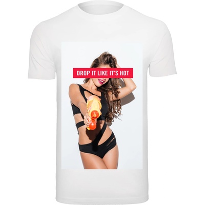 Mister Tee Тениска Drop It Tee white XXLUB-MT1077-00220 - Тъмносив, размер S