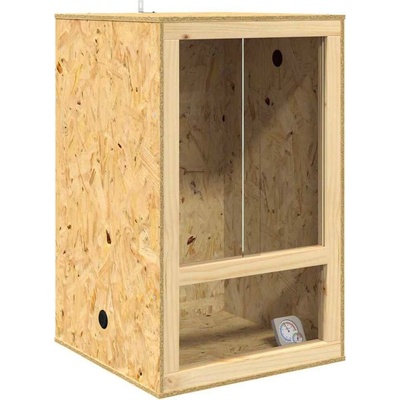 VidaXL terárium z OSB hnědé 50 x 50 x 80 cm