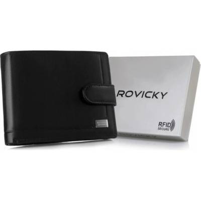Kožená čierna peňaženka s prackou