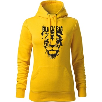 Image 1 of DRAGOWA дамски суитшърт с качулка български лъв, жълт (37268)