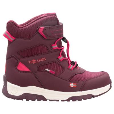 Trollkids Детски зимни ботуши Trollkids Kid's Lofoten Winter Boots Pro Winter boots - Redwood / Magenta - размер 35 (EU) (702-3486-0318)