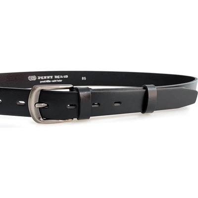 Penny Belts dámský kožený pásek 30-191-63 černý