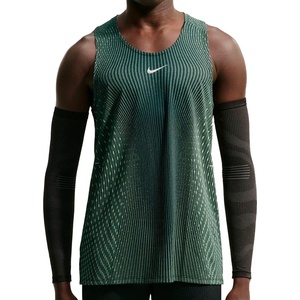 Nike Мъжки потник с широка презрамка Nike AF Stride Tank Tank top - Black / Voltage Green / Reflective Silver - размер XL (217-0730-0114)