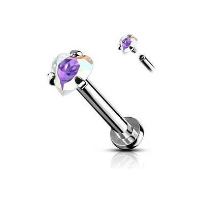 Šperky4U piercing do brady labreta cartilge AB LB1095AB-1206