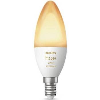 Philips Смарт LED крушка Philips HUE White Ambiance 4W E14 B39 бяла светлина (2100-6500К), (BT, Zigbee, Homekit, Google, Alexa, SmartThings) (929002294403)