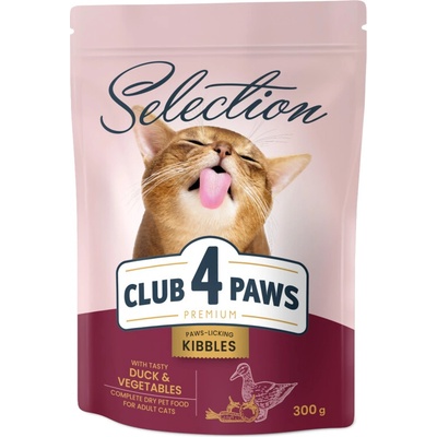 CLUB 4 PAWS Premium pre dospelé mačky kačica a zelenina 300 g