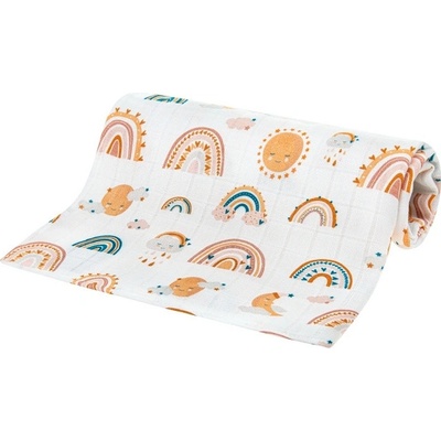Bocioland Bambusová plena 75 x 75 duha