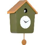 Karlsson Cuckoo Light стенен часовник с кукувица, тъмнозелен (KA6044DG)