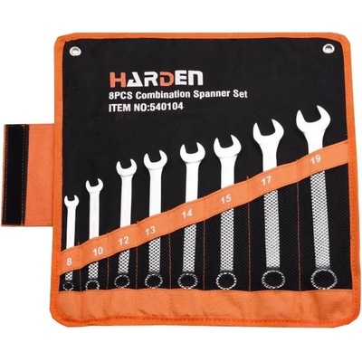 Harden Sada kľúčov očko-vidlica 8-dielna 8-19 mm 540104