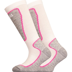 UphillSport Детски ски чорапи UphillSport Kid's Valta Alpine Shin Cushioned M5 Merino Ski socks - Off White - размер 28-30 (EU) (201-8495-0310)